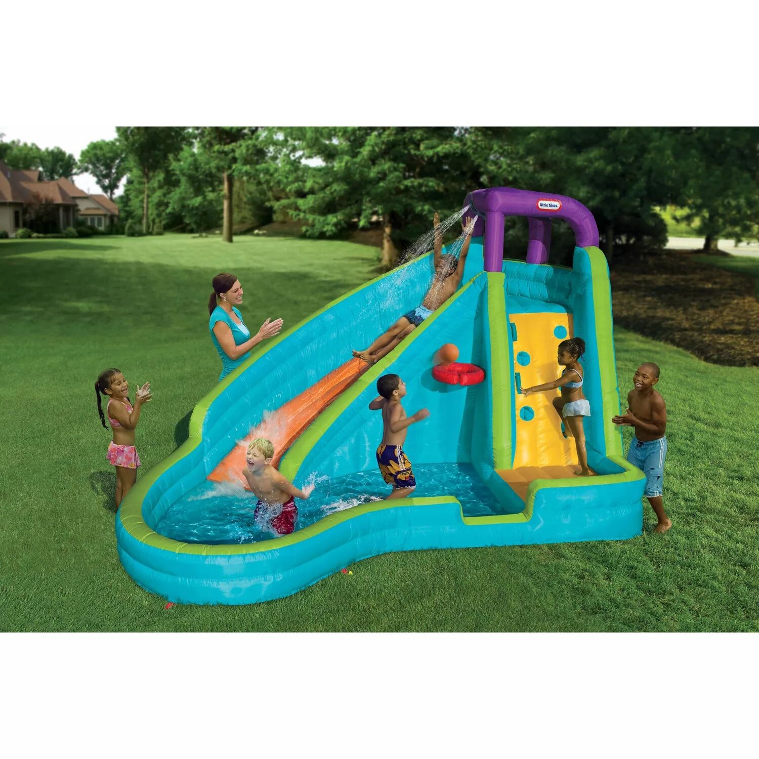 

Надувная горка Little Tikes Slam 'n Curve Little Tikes