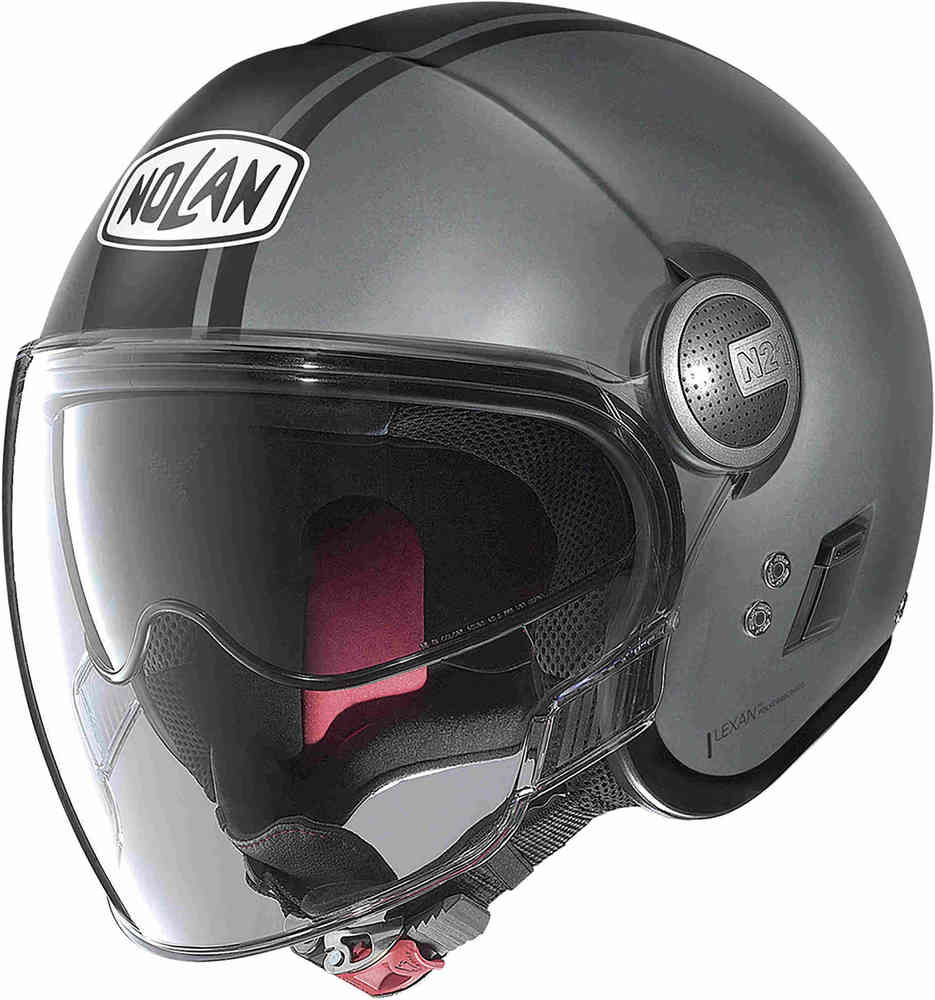N21 Visor 06 Шлем Dolce Vita Jet Nolan, черный матовый/серый