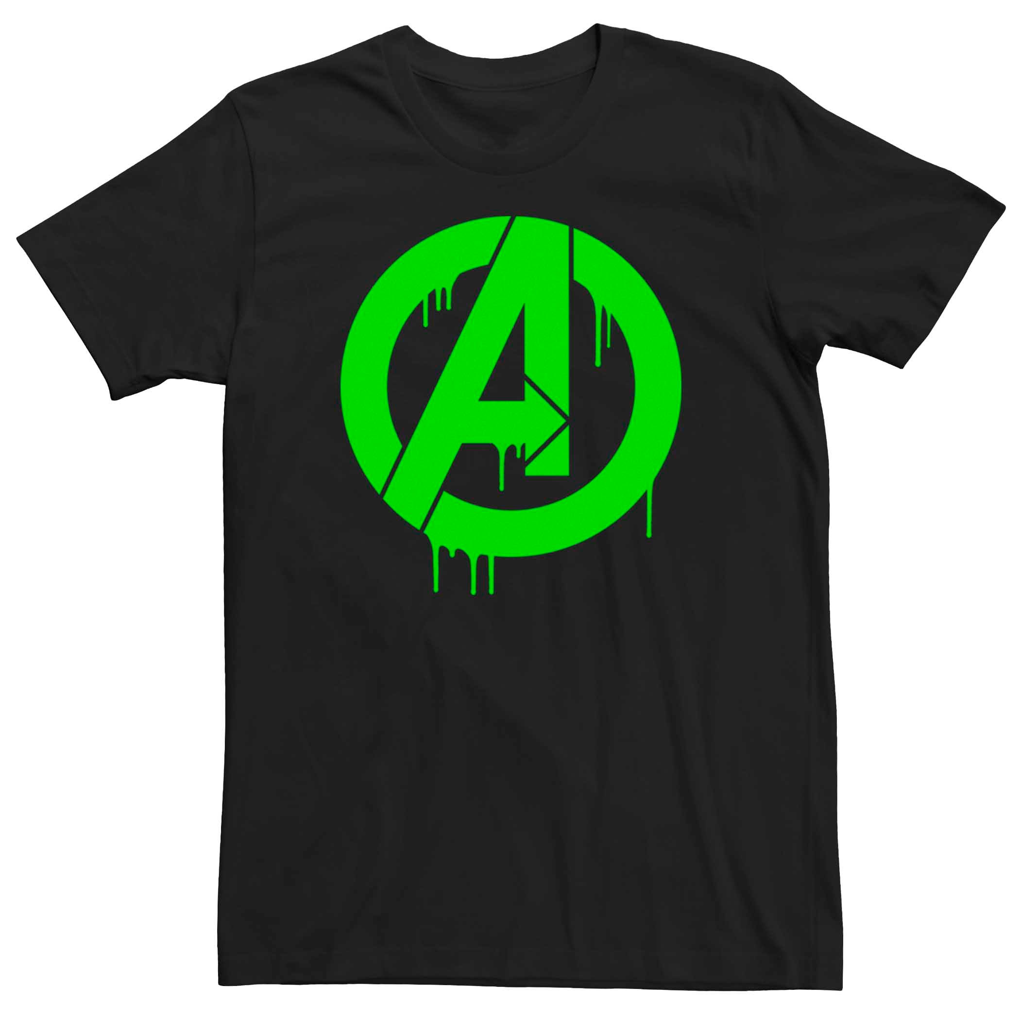 Мужская зеленая футболка с логотипом Marvel Avengers Licensed Character