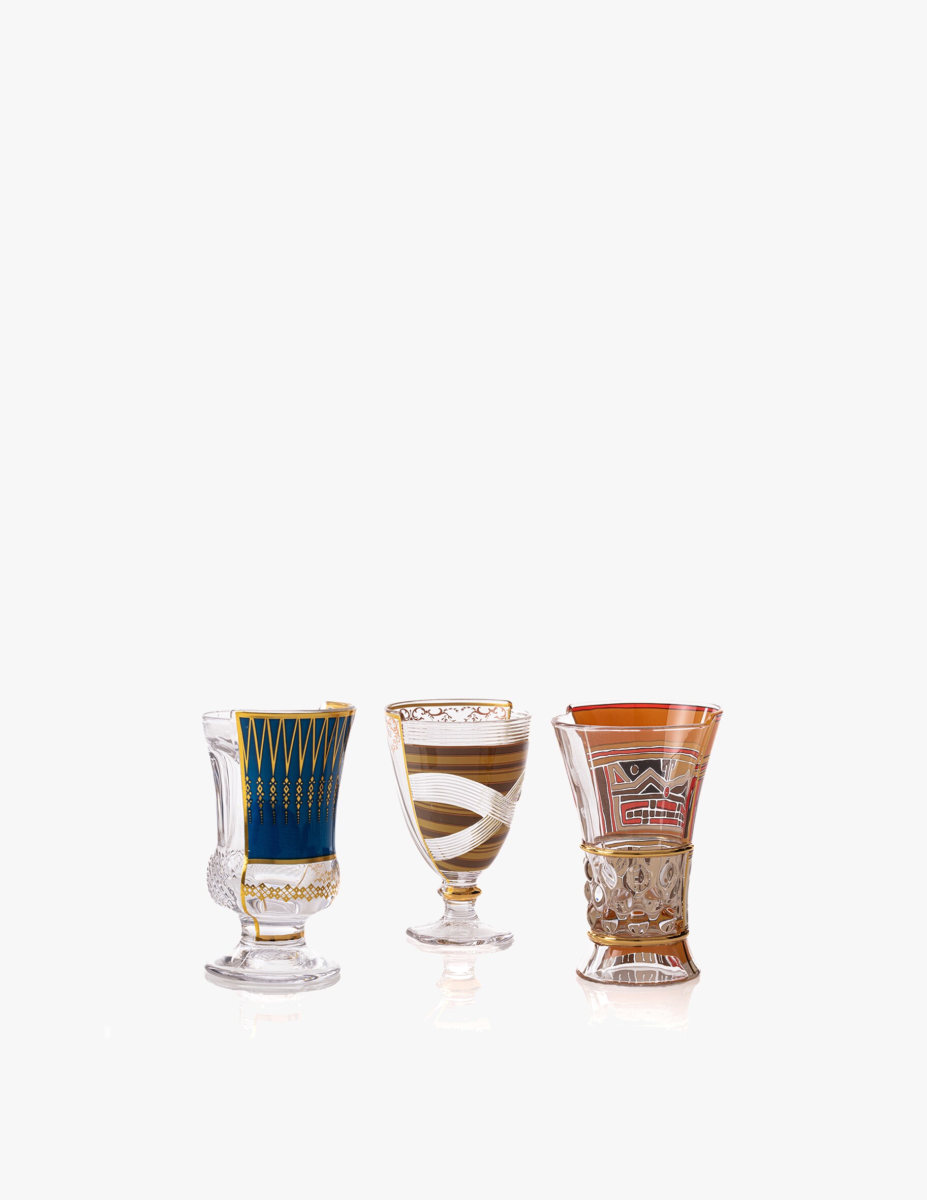 Набор из 3 стаканов Гибрид-Паннотия 330 мл Seletti seletti мебель для улицы