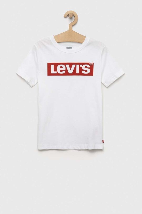 

Levi's Детская хлопковая футболка, белый
