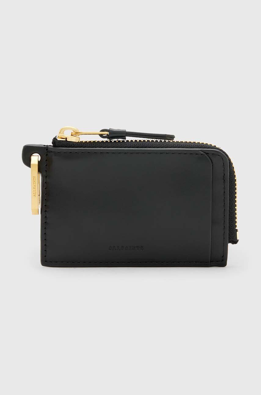 

Кожаный кошелек AllSaints REMY, черный