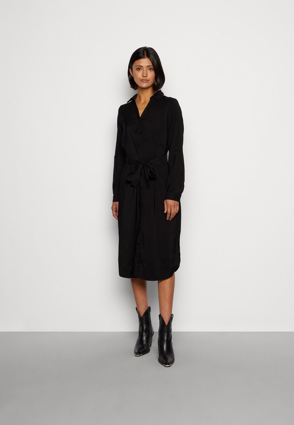 

Платье-рубашка Vero Moda BELL CALF, черный