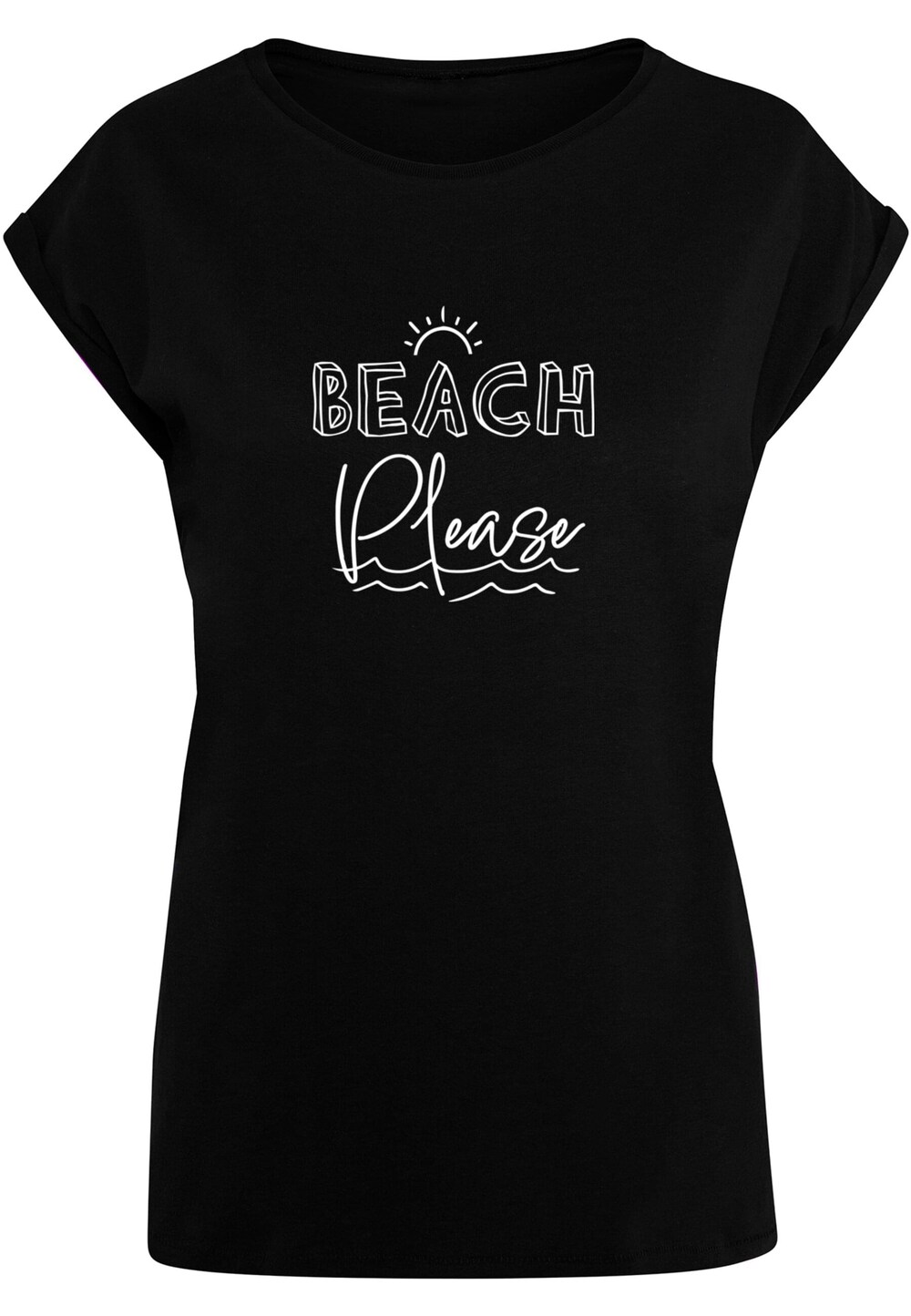 Рубашка Merchcode Beach Please, черный мужская футболка beach please пляж l черный