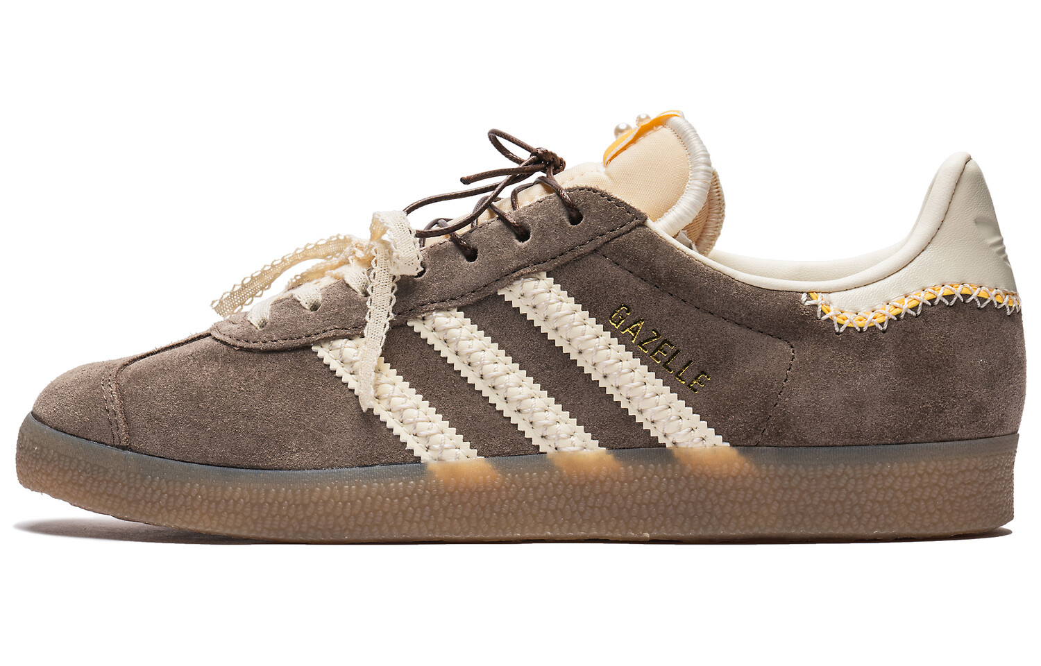 

Кроссовки adidas originals GAZELLE Series Skateboarding Shoes Women's Low-top Brown, коричневый