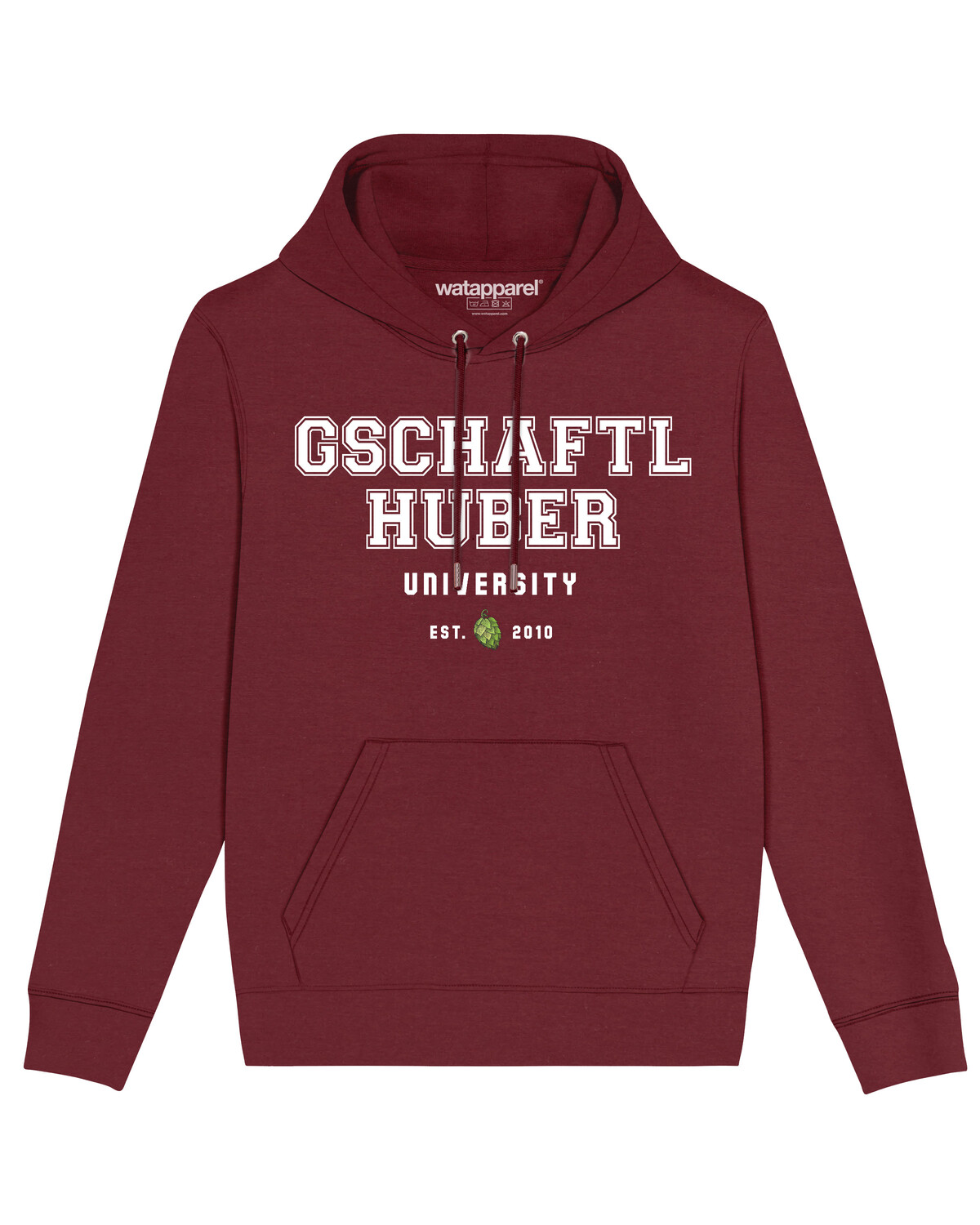 

Толстовка wat Apparel Gschaftlhuber University, цвет Weinrot