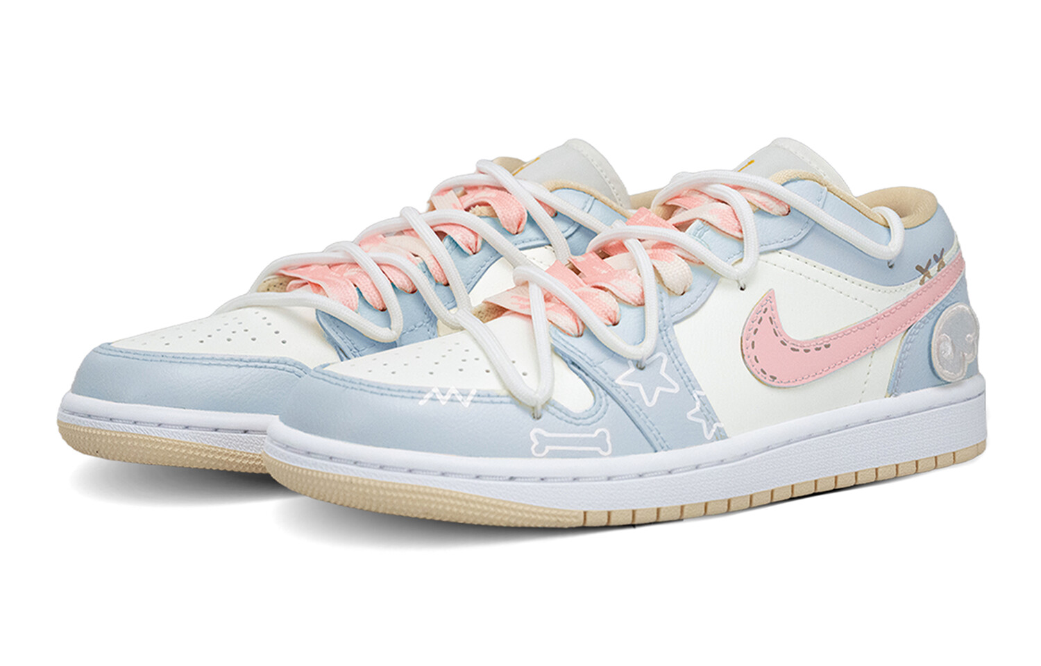 

Женские кроссовки Jordan Air Jordan 1 для скейтбординга, Pink/Blue