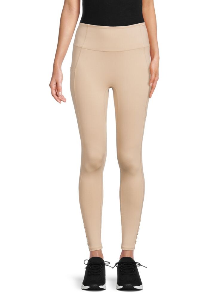 

Леггинсы со сборками на манжетах Free People Movement, цвет Clay