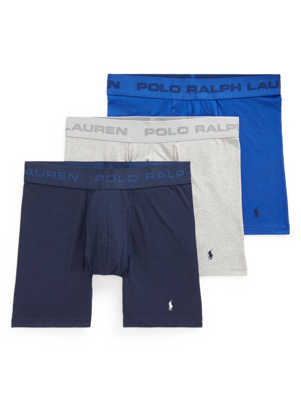 

Набор из 3 эластичных трусов-боксеров с логотипом на поясе Polo Ralph Lauren, разноцветный