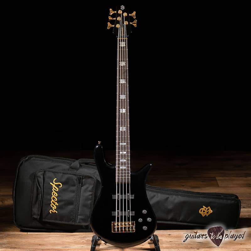 Басс гитара Spector Euro 5 Classic 5-String EMG Bass Guitar – Solid Black Gloss