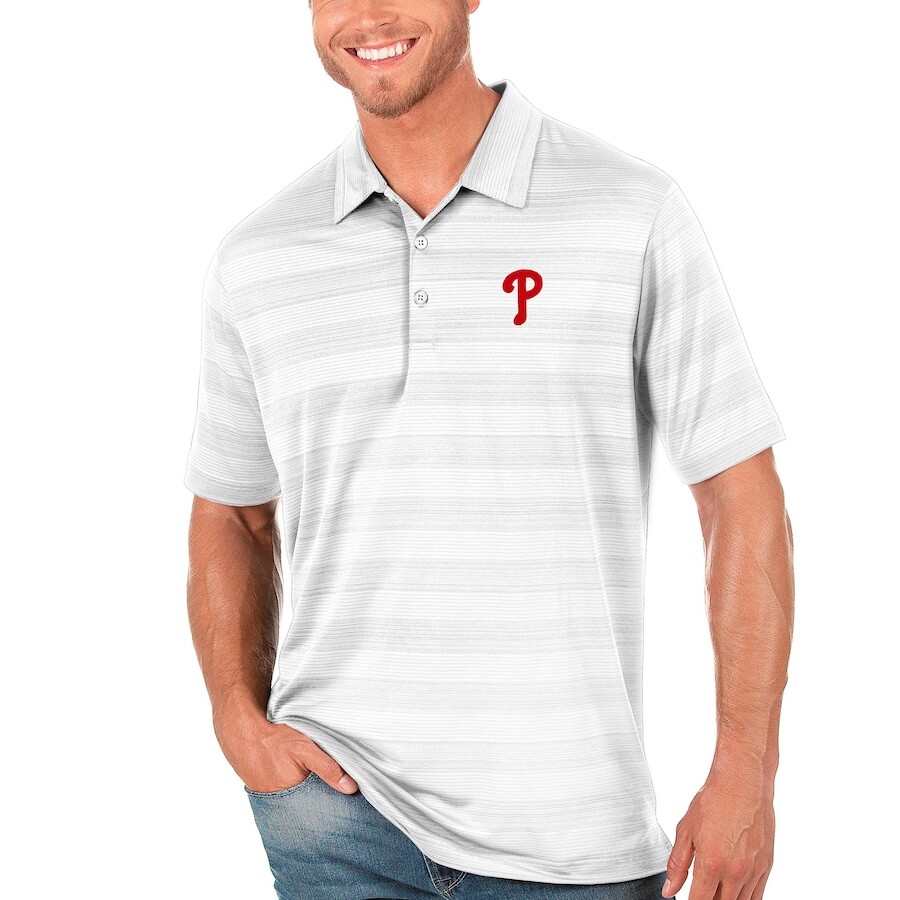 

Поло с коротким рукавом Antigua Philadelphia Phillies, белый