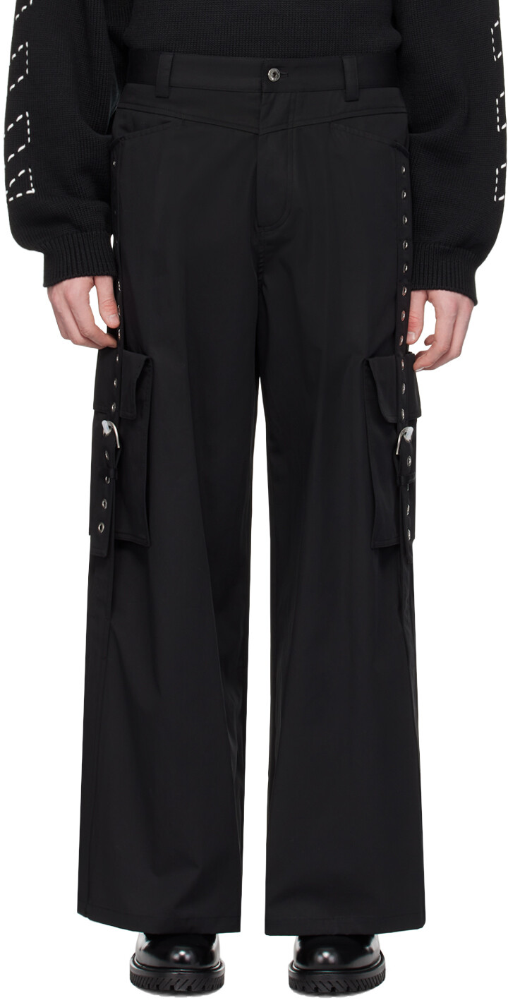 

Черные брюки карго с пряжками Off-White