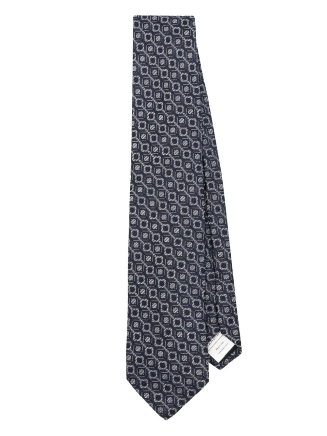 

Lardini шелковый галстук с жаккардовым узором, синий