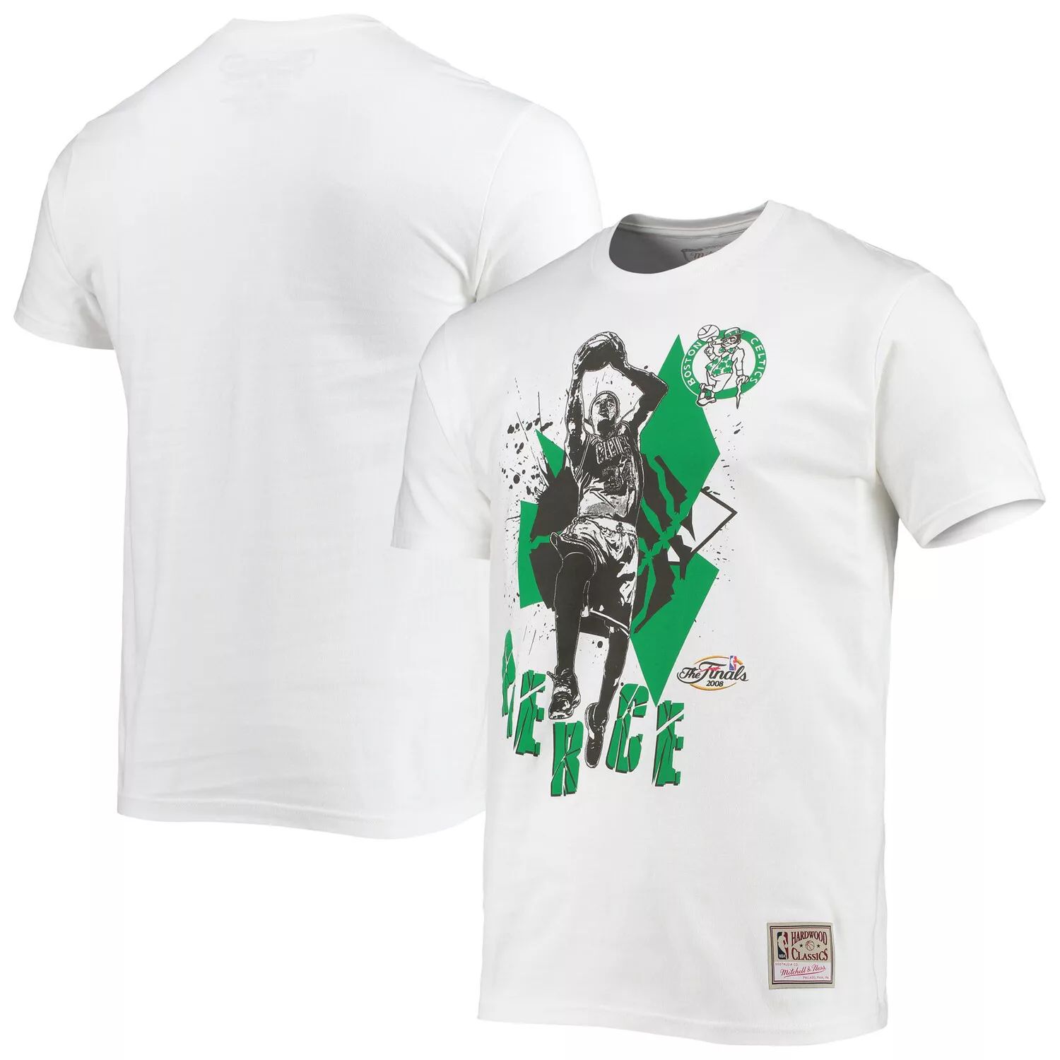 мужская белая футболка mitchell Мужская белая футболка Mitchell & Ness Paul Pierce Boston Celtics Suite Sensations Player