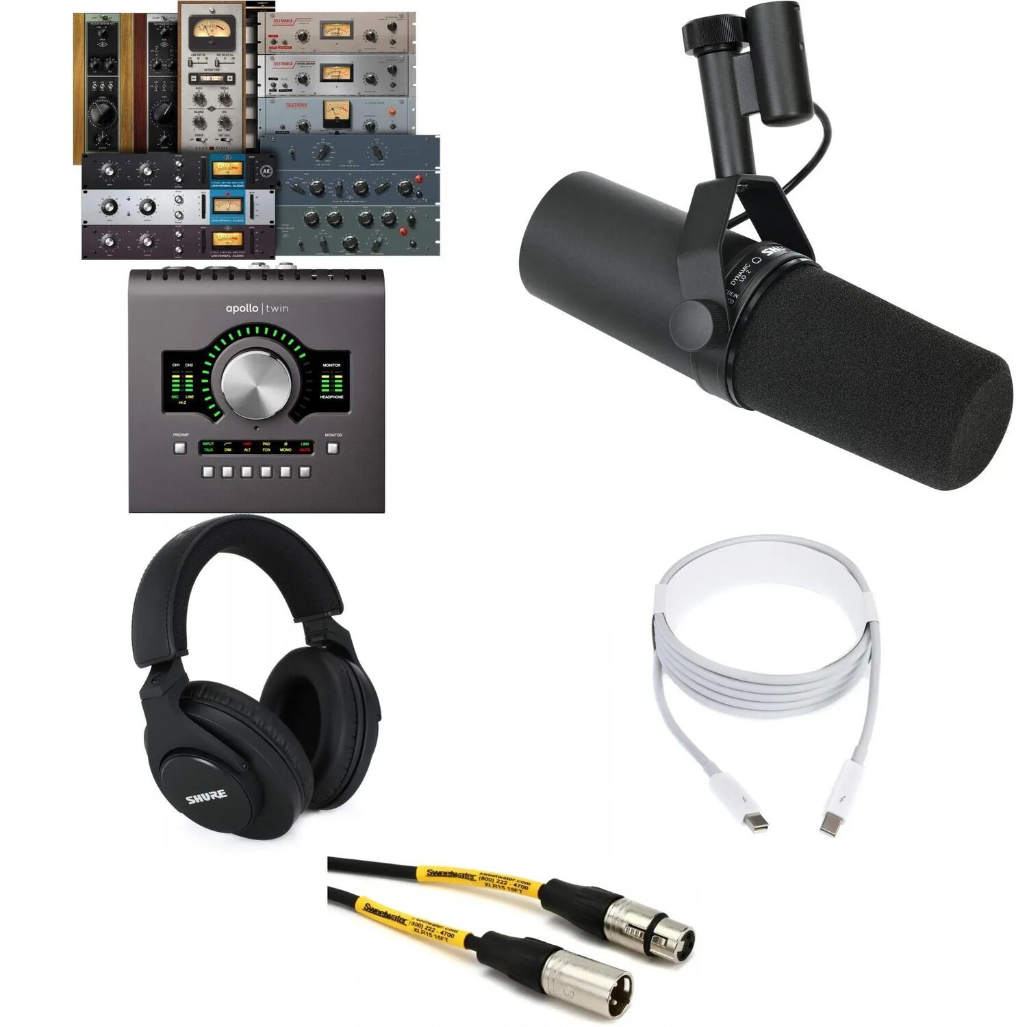 

Комплект записей вокала Shure SM7B и Apollo Twin MKII DUO Heritage Edition