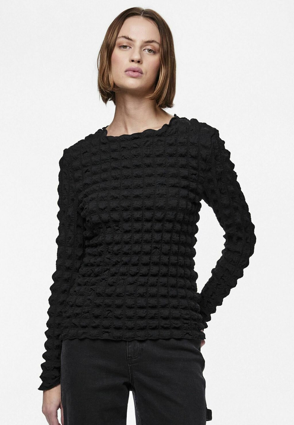 

Блузка MIT PCMISSIE Pieces, черный