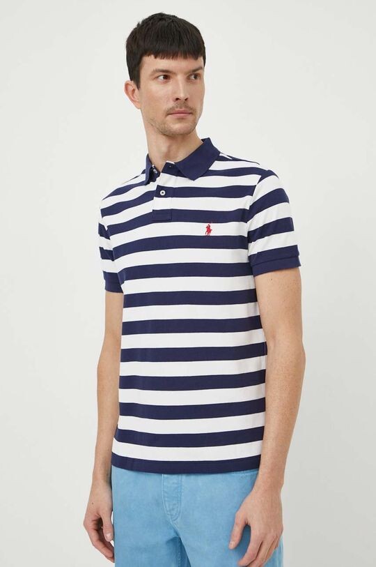

Хлопковое поло Polo Ralph Lauren, темно-синий