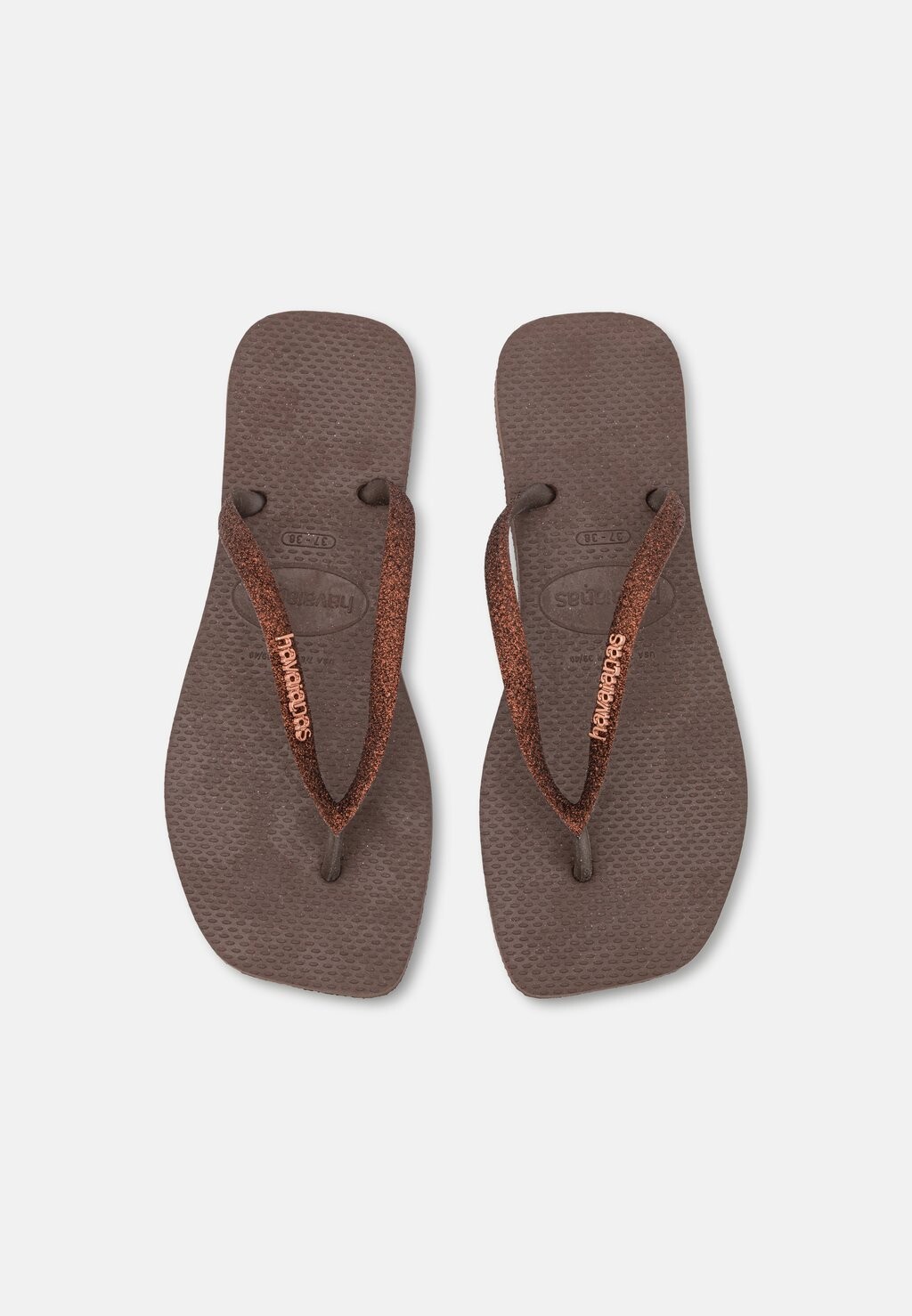 

Шлепанцы SQUARE GLITTER Havaianas, цвет dark brown
