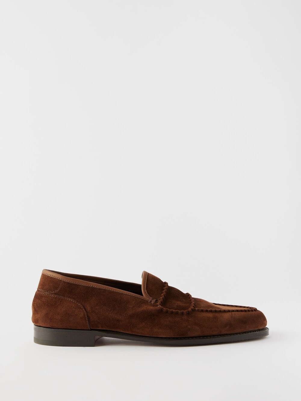 

Замшевые лоферы для ванны John Lobb, коричневый
