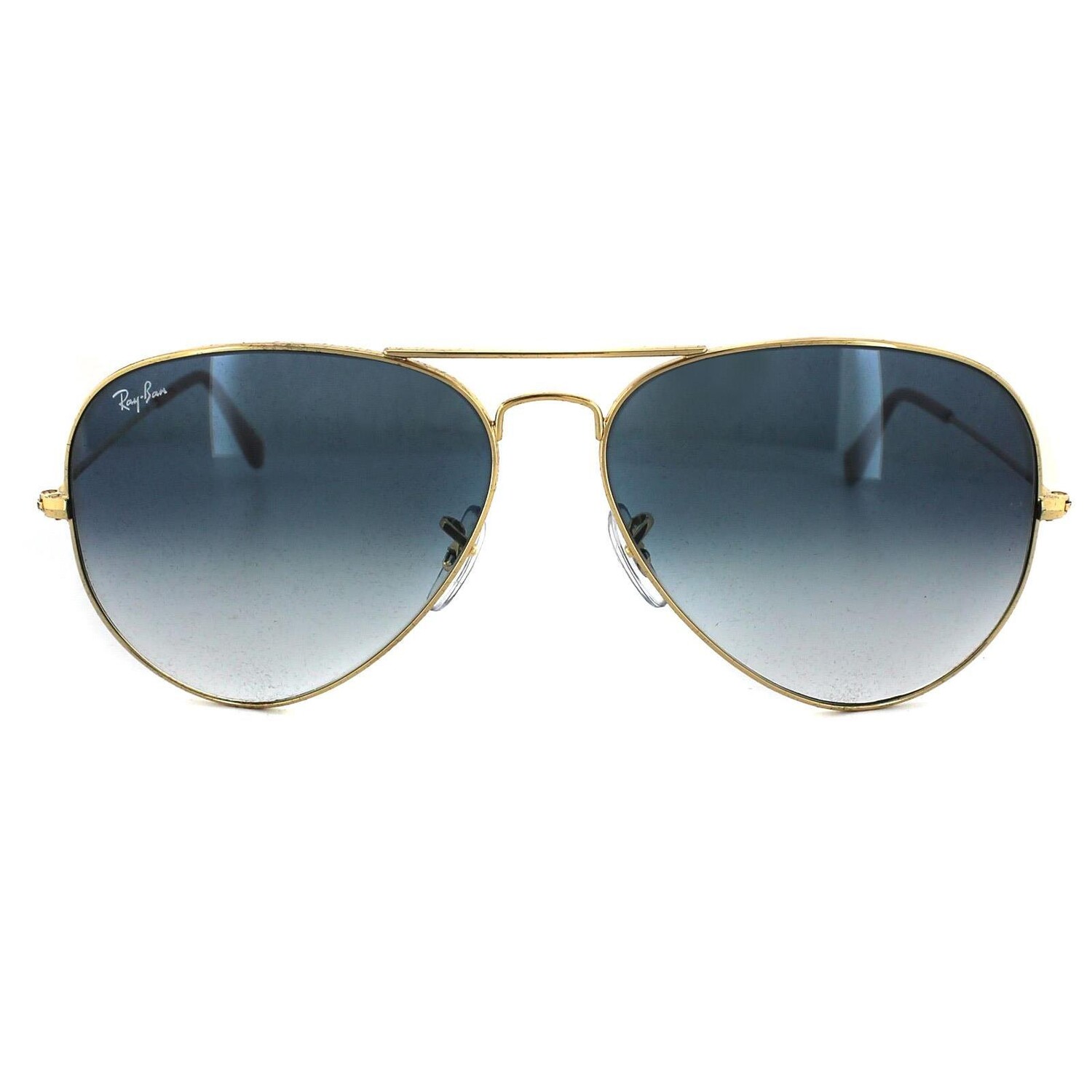 

Голубые солнцезащитные очки Aviator с золотым градиентом Ray-Ban, золото