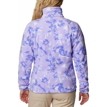 Куртка с молнией во всю длину Benton Springs с принтом женская Columbia, цвет Frosted Purple/Pop Flora Tonal