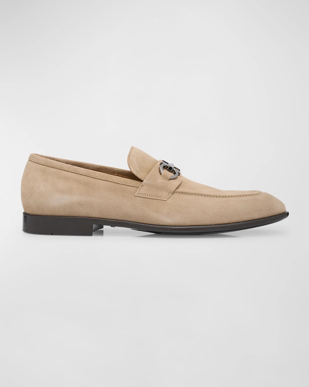 

Мужские замшевые лоферы Foster Gancini Ferragamo, цвет Beige