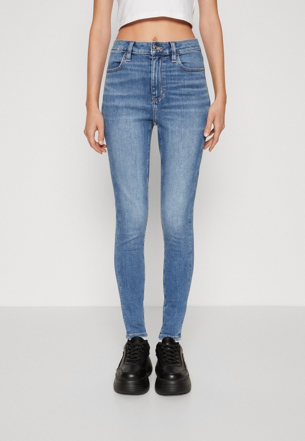 

Джинсы Skinny Fit SUPER HIGH RISE American Eagle, средний винтаж