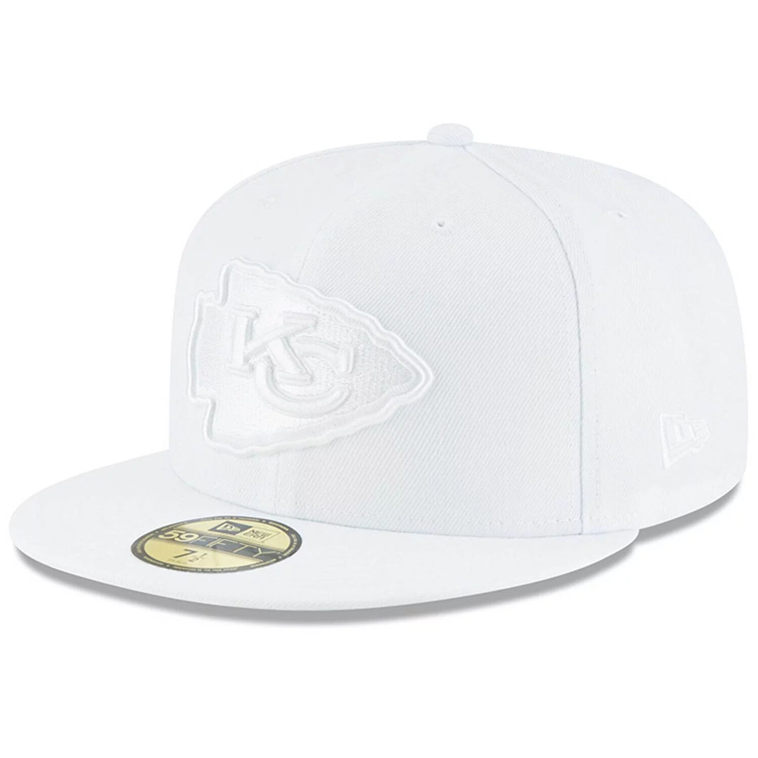 

Мужская приталенная кепка New Era Kansas City Chiefs White on White 59FIFTY