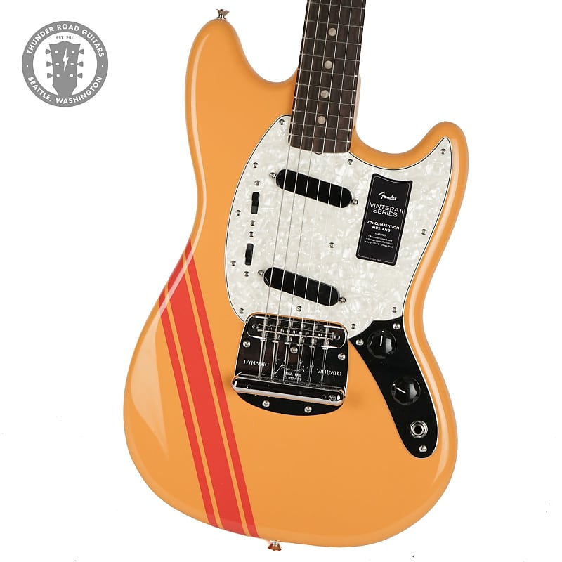 цена Электрогитара Fender Vintera II 70's Competition Mustang Competition Orange