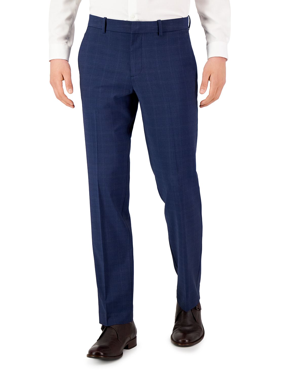 Мужские эластичные брюки современного кроя с однотонным разрешением Perry Ellis Portfolio галстук perry ellis portfolio