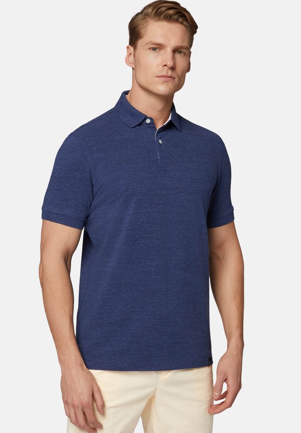 

Рубашка-поло Regular Fit Boggi Milano, индиго