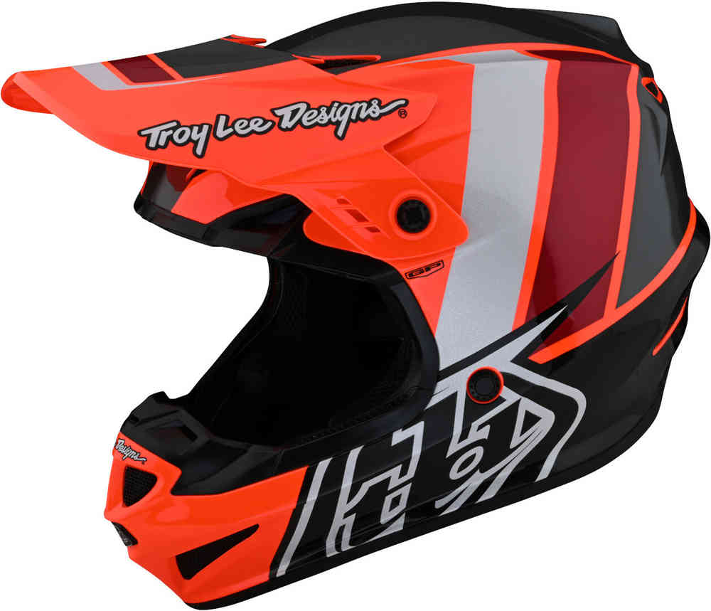 Молодежный шлем для мотокросса GP Nova Troy Lee Designs, флуоранжевый оранжевый пик troy lee designs gp overload для шлема сине белый