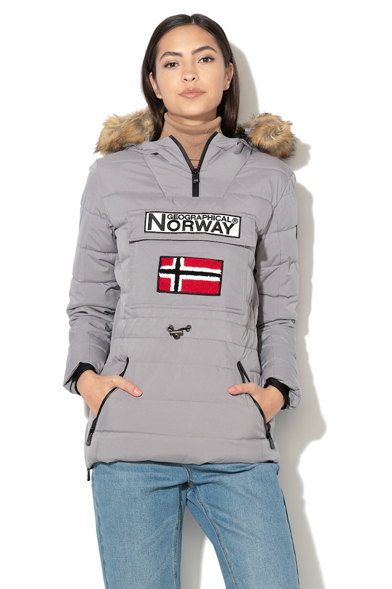 

Зимняя куртка Belinda со съемным эко-пухом Geographical Norway, серый