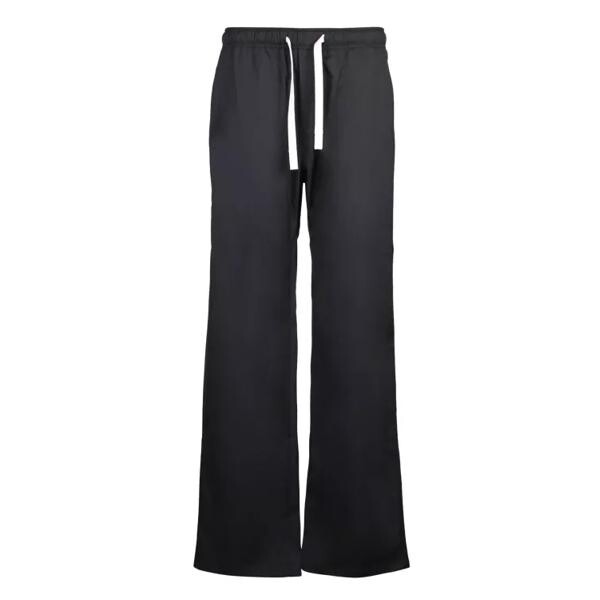 

Брюки embroidered monogram trousers Palm Angels, черный