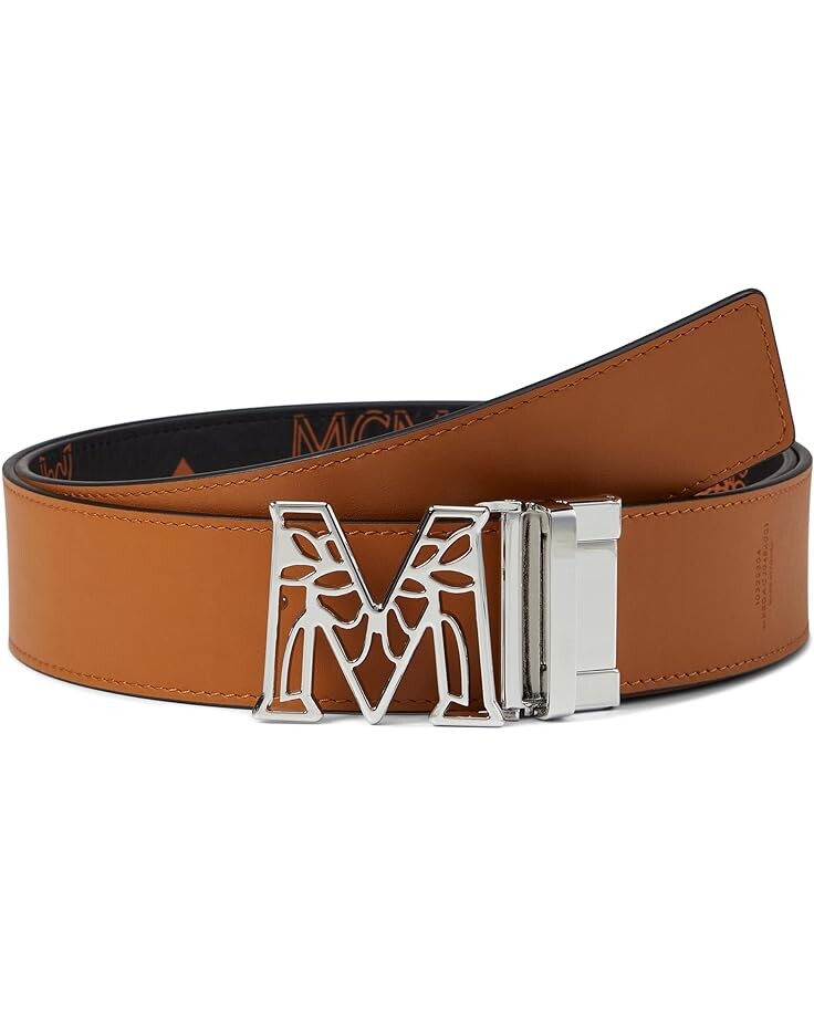 

Ремень MCM Claus Maxi Monogrammed VI Belt, черный