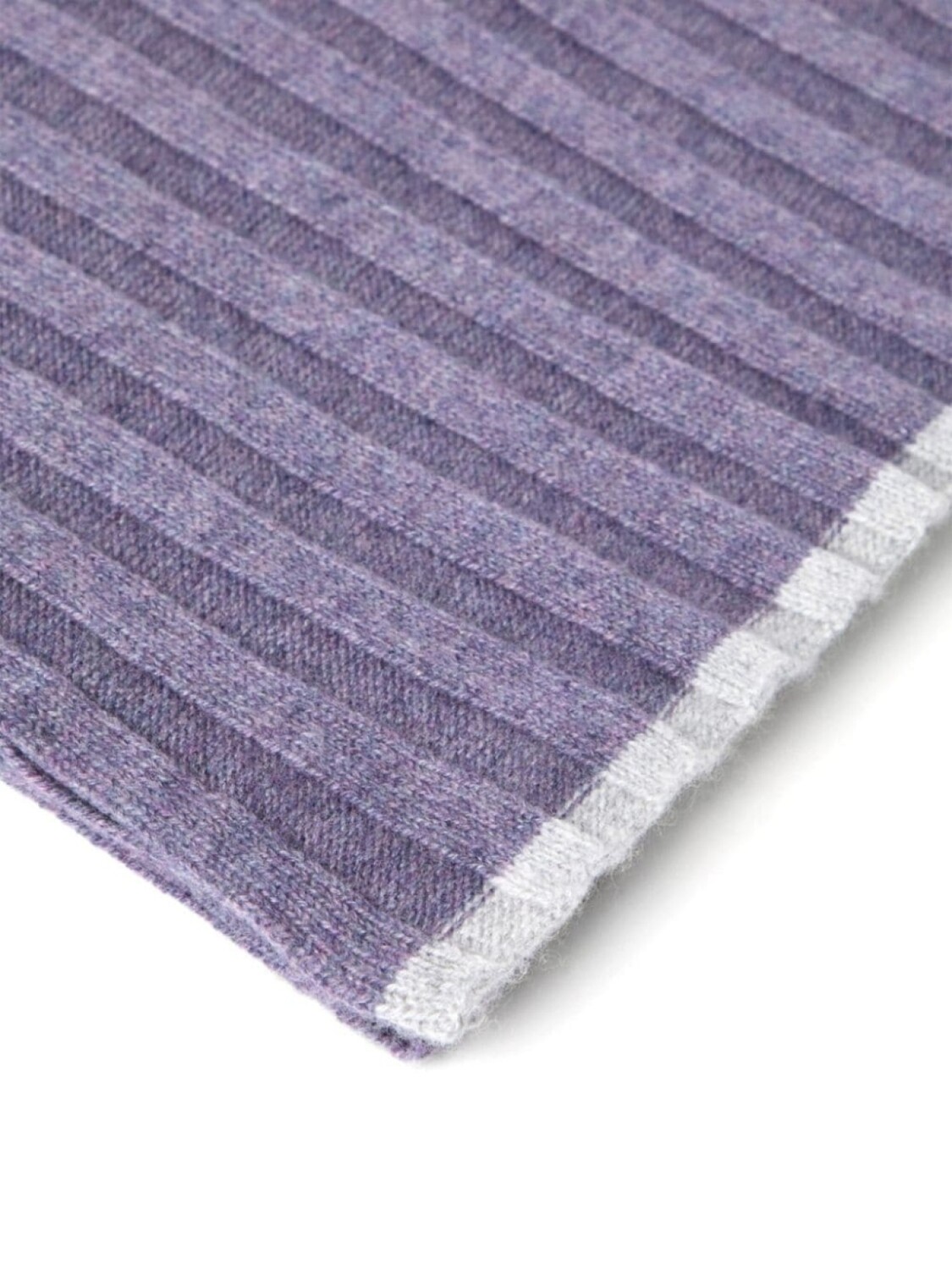 

Brunello Cucinelli кашемировый шарф в рубчик, фиолетовый