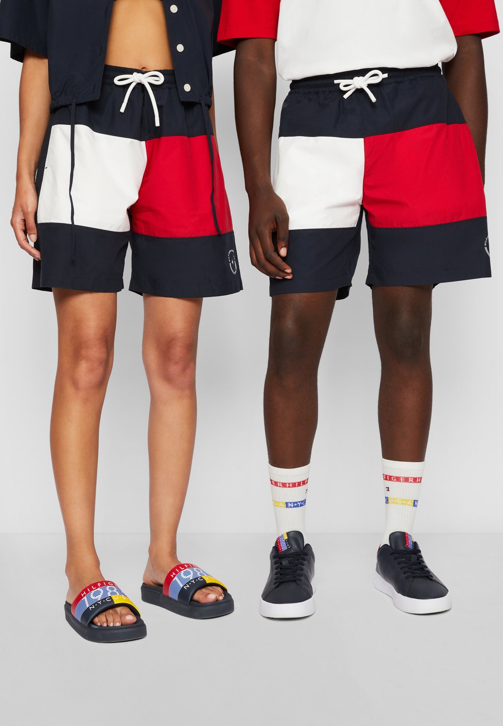 

Шорты Exclusive Unisex Hilfiger Team Flag Tommy Hilfiger, темно-синий