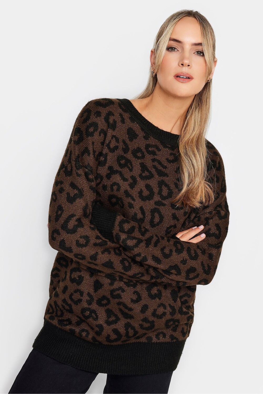 

Жаккардовый свитер Long Tall Sally, коричневый