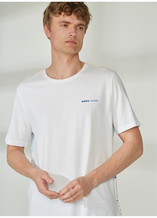 

Белая мужская футболка с круглым вырезом U.S. Polo Assn., Белый