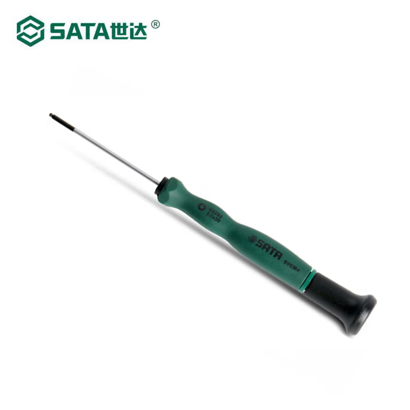 Шестигранная микроотвертка SATA со сферической головкой 2,5x75MM 63210 - отвертка с прямой ручкой