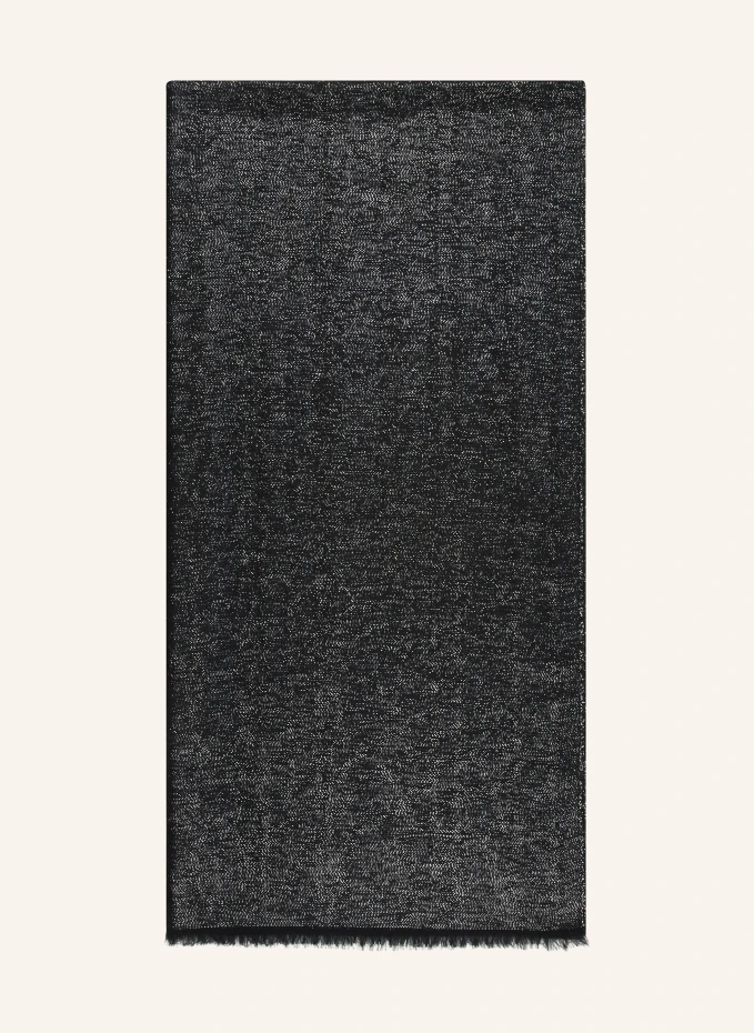 

Шарф из блестящей пряжи Emporio Armani, черный