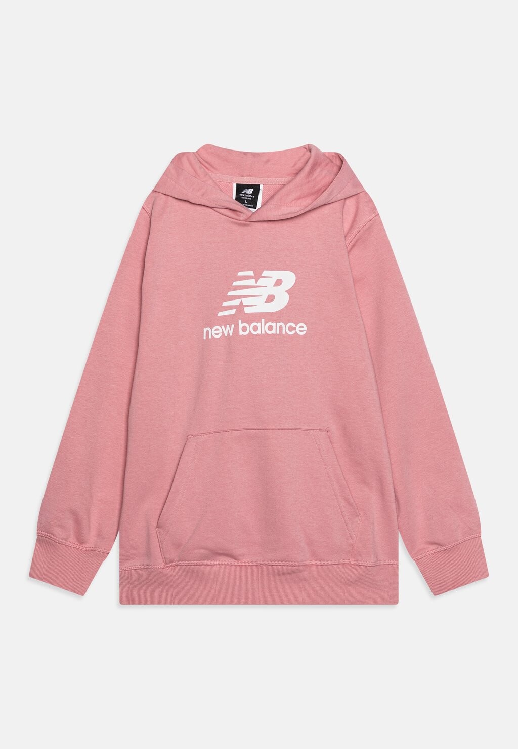 

Толстовка ESSENTIALS STACKED LOGO HOODIE UNISEX New Balance, розовый