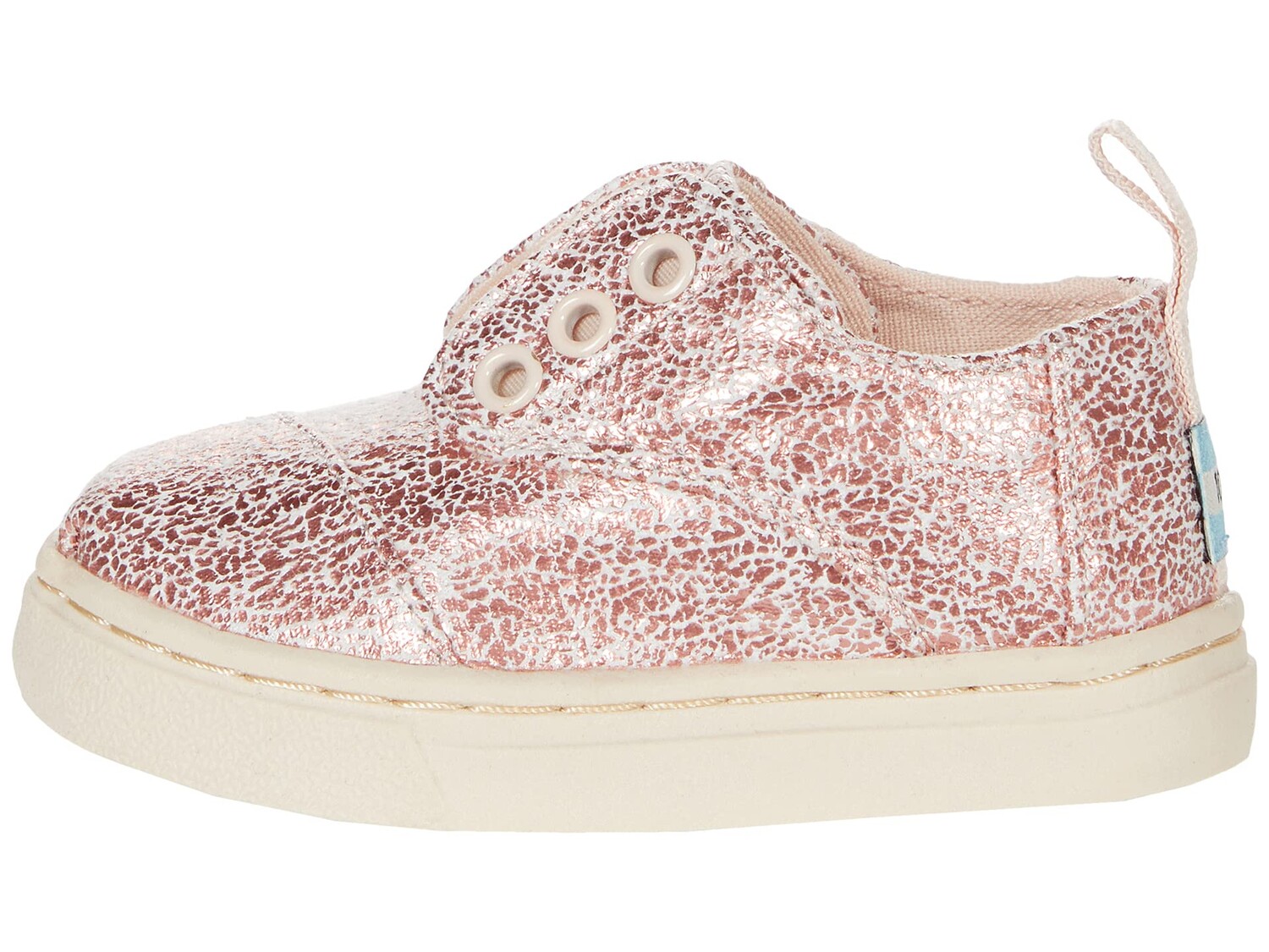 

Кроссовки TOMS Kids Crackle Foil Tiny Cordones Cupsole (Toddler/Little Kid)