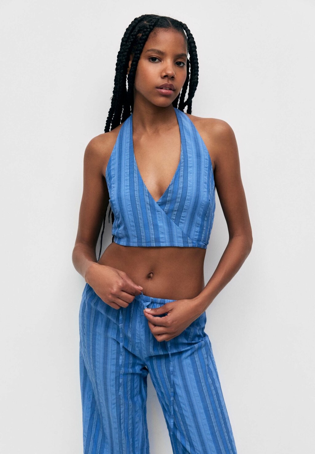 

Блузка PULL&BEAR, синий