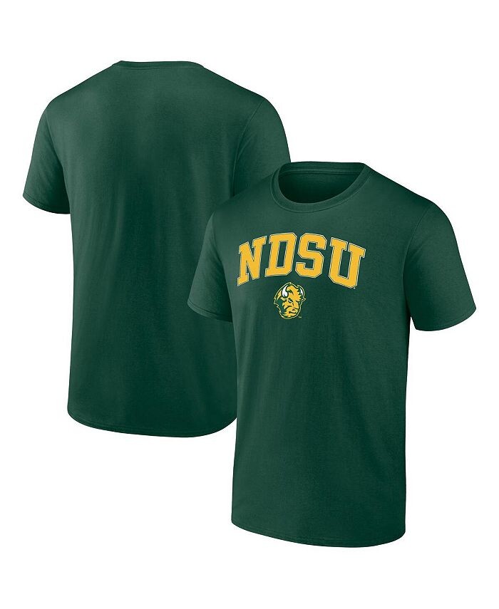 

Мужская зеленая футболка с логотипом NDSU Bison Campus Fanatics, зеленый
