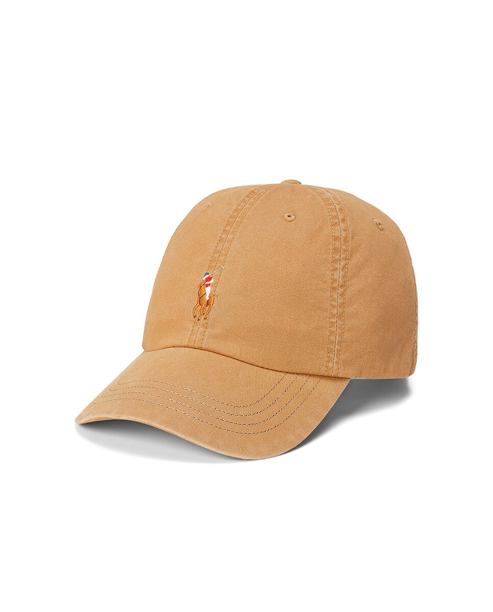 

Мужская кепка из хлопка с вышитой лошадью Polo Ralph Lauren, бежевый