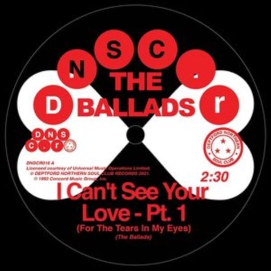Виниловая пластинка The Ballad's - I Can't See Your Love (For the Tears in My Eyes) northern soul floorfillers