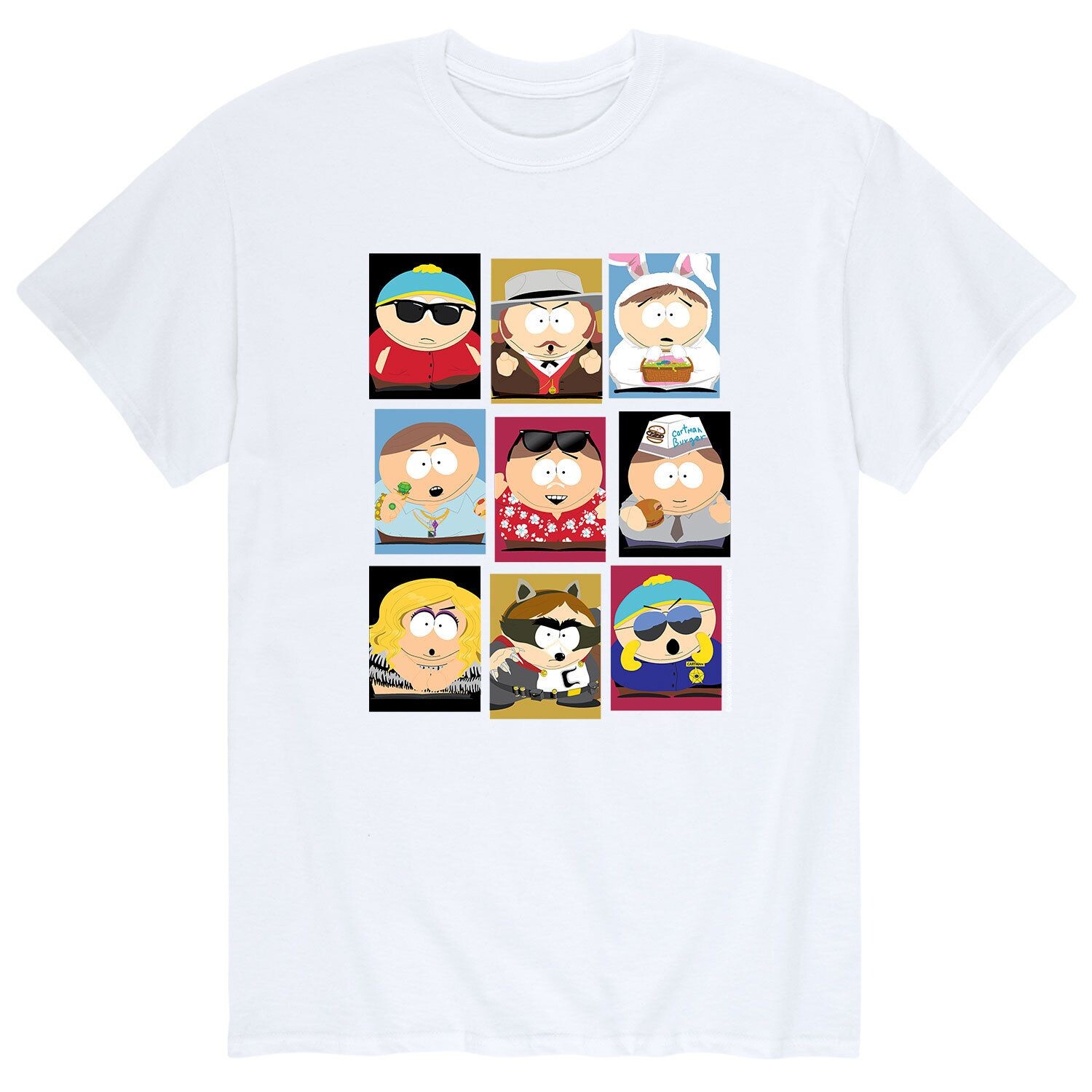 

Мужская футболка South Park Faces Of Cartman Licensed Character