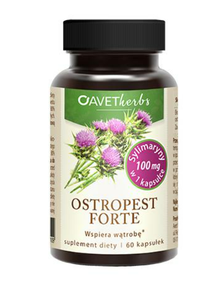 Avet Pharma Herbs Ostropest Forte капсулы для поддержки печени, 60 шт. цена и фото