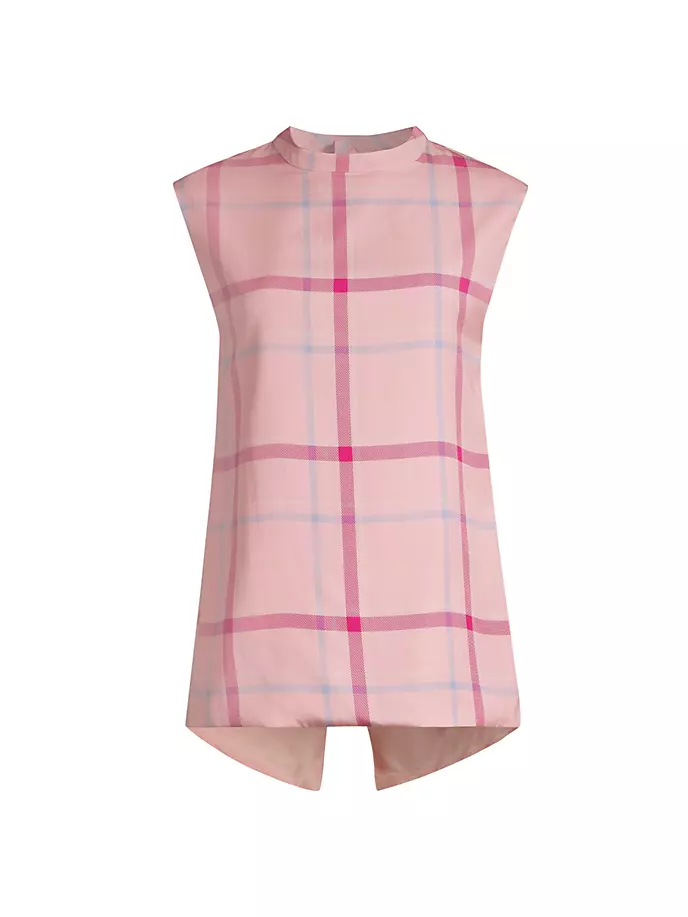 

Клетчатый топ-туника без рукавов Undra Celeste, цвет blush plaid